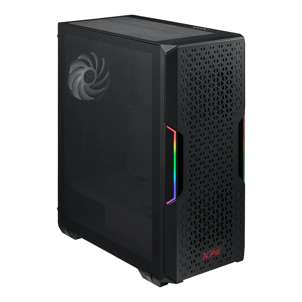 Case Gamer XPG STARKER AIR, Black, ATX Mid Tower, Panel lateral de vidrio templado