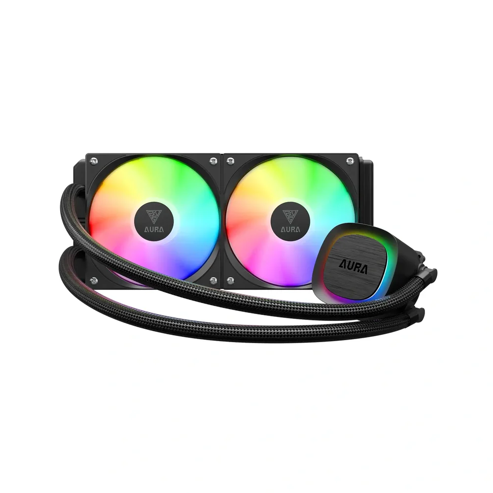 AURA GL240 V2 • Nuevo sistema de flujo para mejor disipación térmica • Base de cobre mejorada para