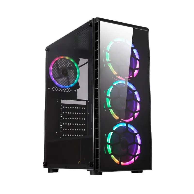 Case Speedmind Micro ATX ITX Gaming With Glass Sides USB.3.0 USB 2.0 HD Audio 5 ARGB Fans NO PSU