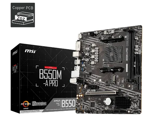 Motherboard MSI B550M-A PRO AM4 DDR4 Micro-ATX