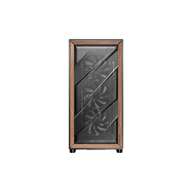 Case Antec Flux Wood Black MID Tower 3X120MM IN Front 1X120MM Reverse FAN 1X140MM Rear