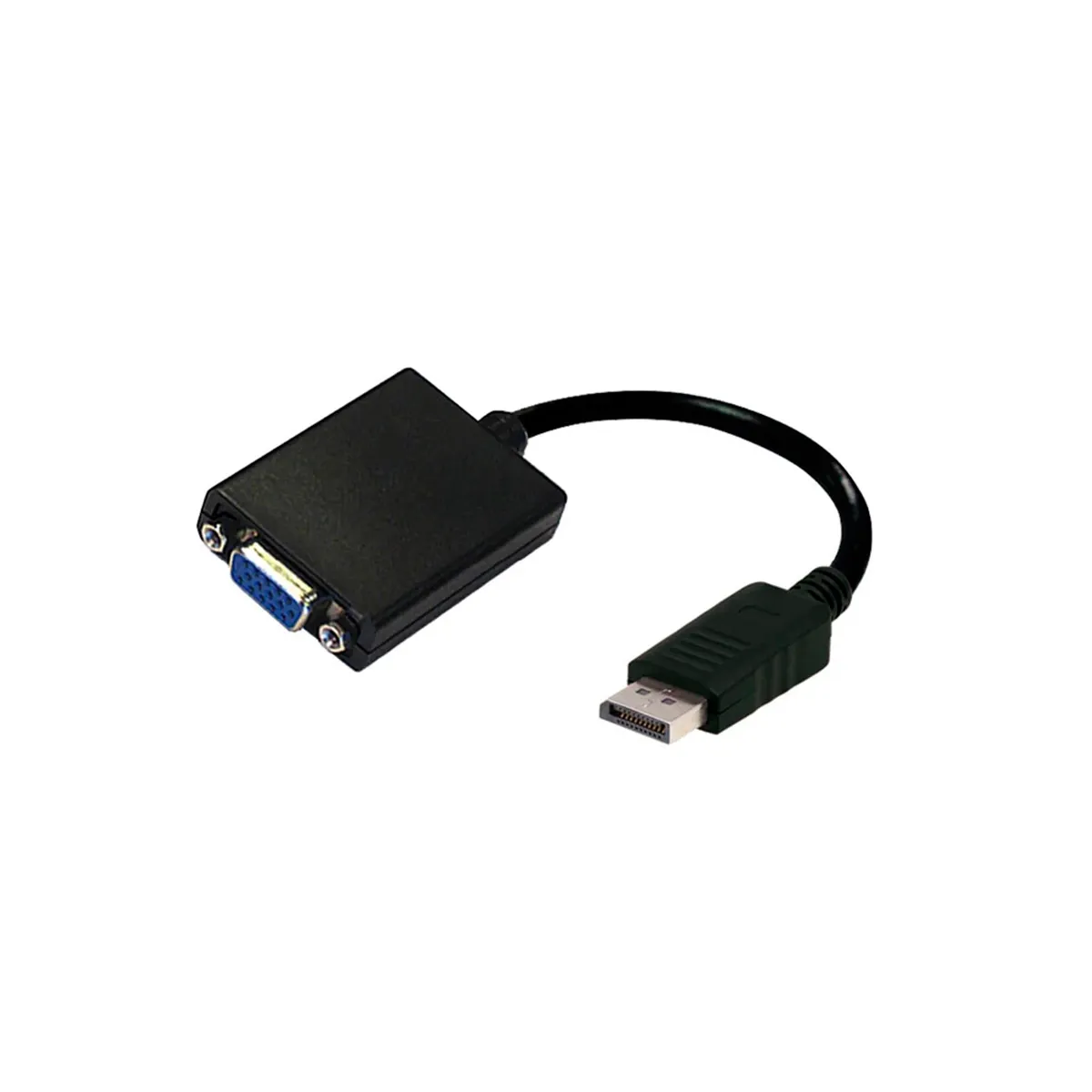 Adaptador Argom Display Port TO VGA 15CM Negro