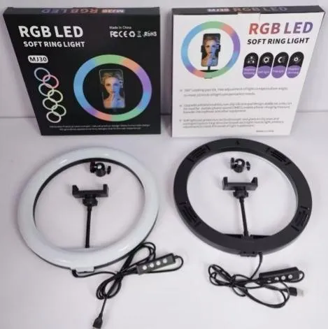 Aro de Luz LED RGB 12 Pulgadas con Soporte para Celular