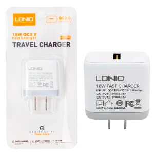 Cargador LDNIO H1209Q 18W USB Solo Cubo