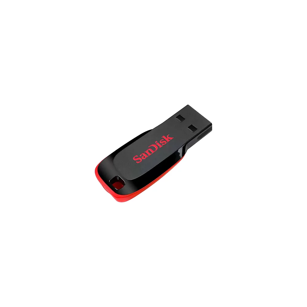 Flash Memory Sandisk 16GB Cruzer Blade Usb-a 2.0 Black-Red