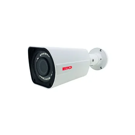 Cámara Seguridad BTG Bolide Tipo Bala 4 En 1 2MP IR LED 2.8-23MM Blanca Varifocal