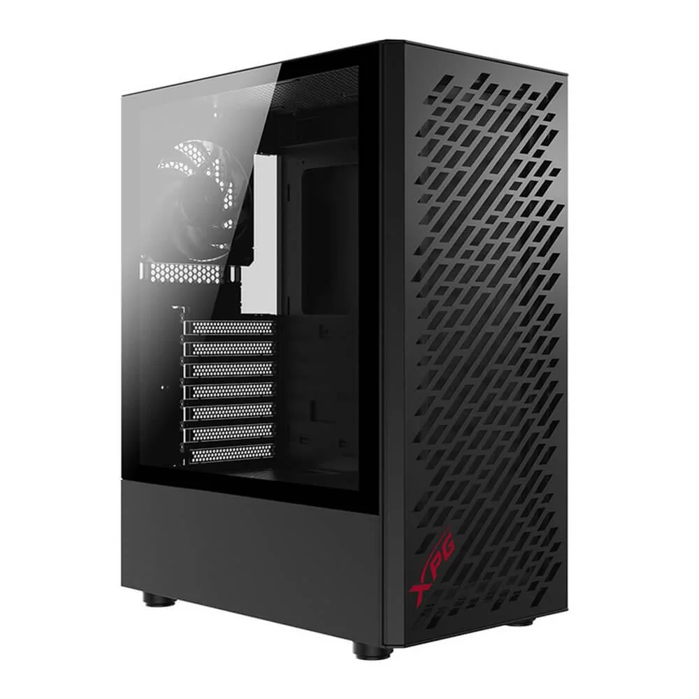 Case Gamer XPG Valor Air Black, ATX Mid Tower, 3.5incx2, I/O: USBx2, HD Audiox1, Resetx1, Powerx1,