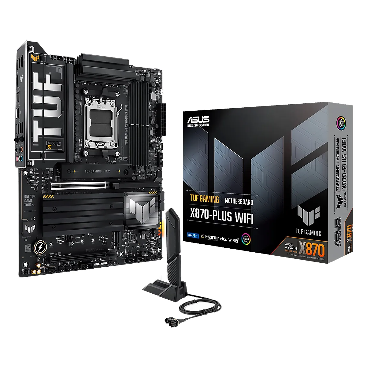 Mainboard ASUS TUF Gaming X870-Plus WIFI AMD AM5 4DDR5 WIFI HDMI 2USB4 4M.2 10USB PCIe5.0-4.0 ATX