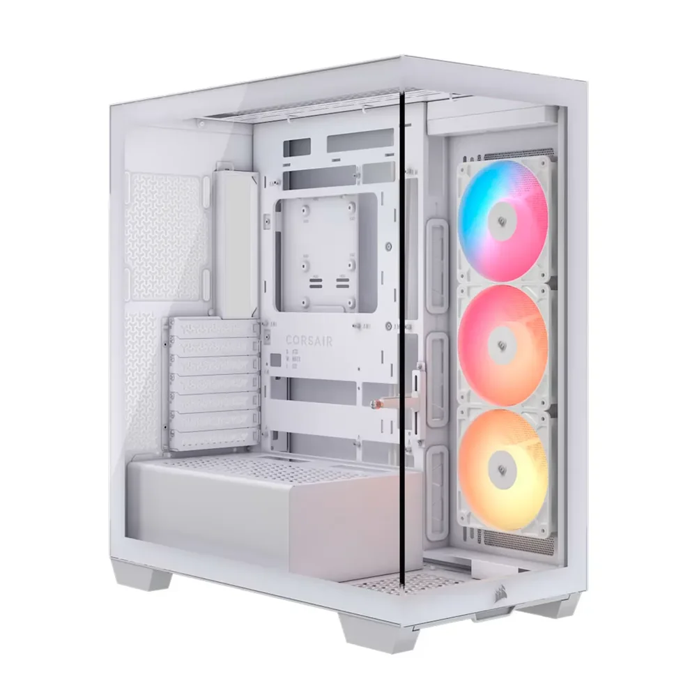 Case Corsair ATX 3500X Rs-r ARGB Panoramic Glass 2USB-C 2USB3.2 HD-Audio Mid-Tower White
