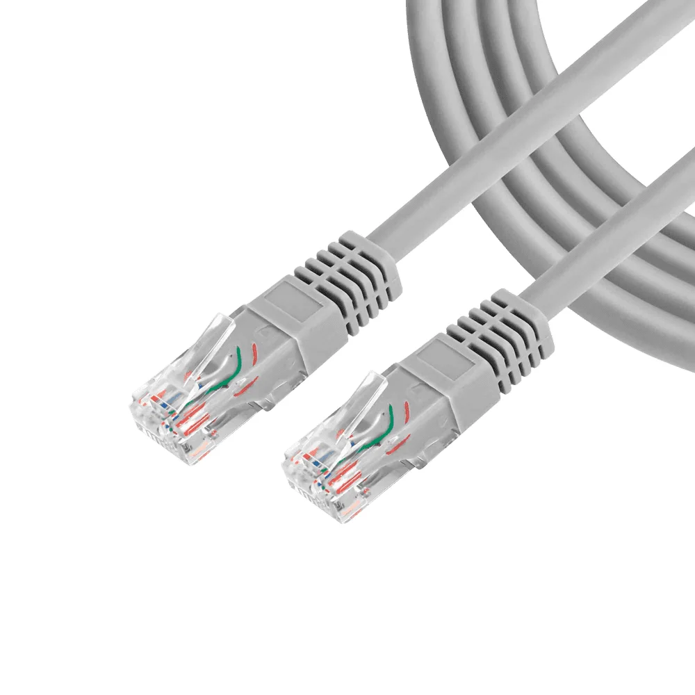 Patch cord Unno Tekno CB4350GY Cat6 50ft / 15.20 metros gigabit plomo