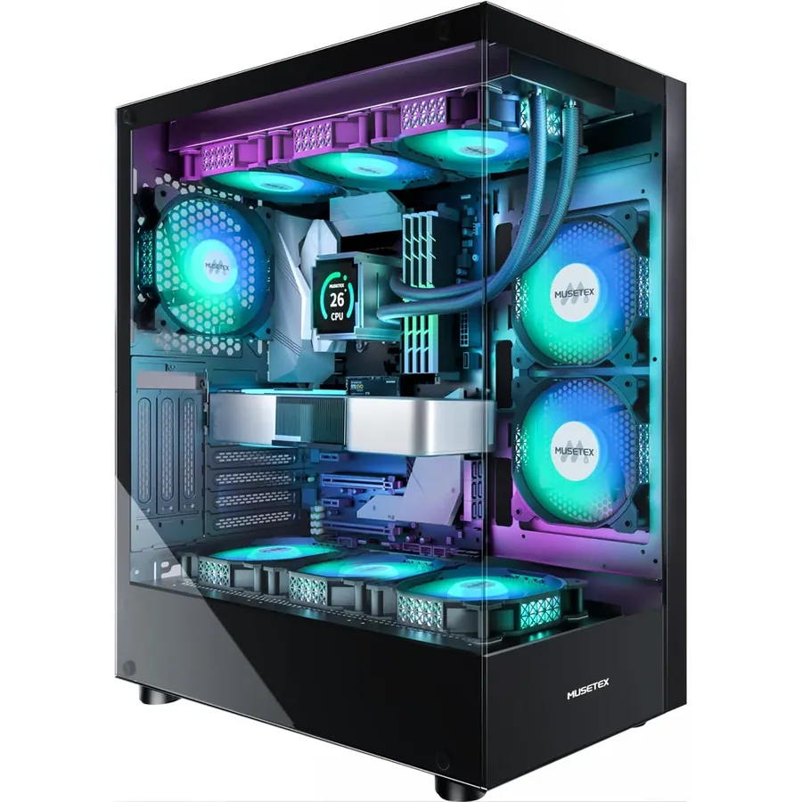 Case Gamamex Destroyer Tgw WH M-ATX USB 3.0/2.0 Fan ARGB (front 3*12CM, Post 1*12CM) Lat. Y Front