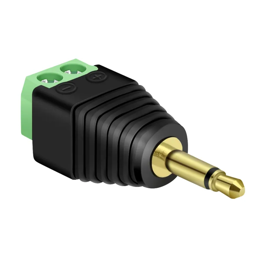 Conector Jack 3.5MM Macho DC 12V-18V 1A-2A Para Fuente De Poder Camaras