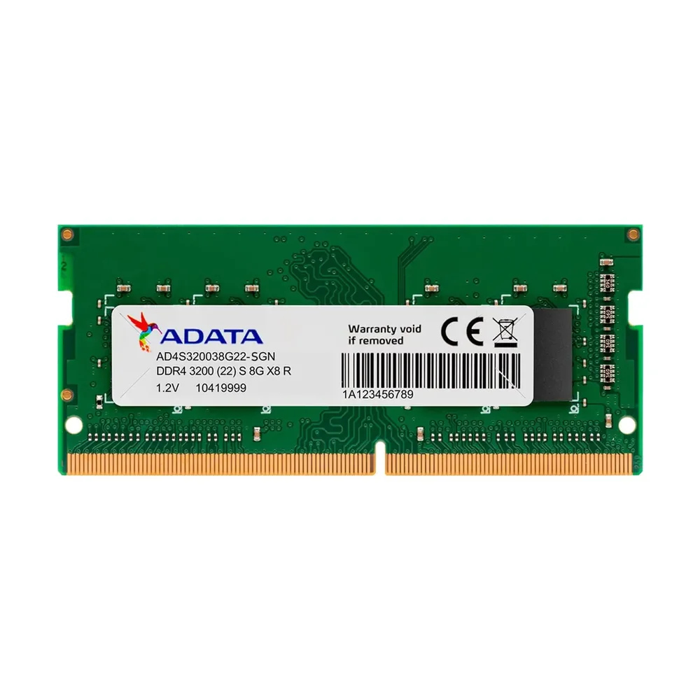 Memoria RAM So-dimm Adata 8GB PC-3200 DDR4 STD 1.2 260-PIN SGN