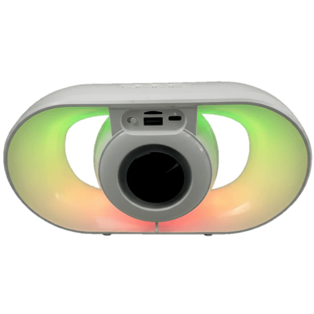 Parlante Portatil Italy ITL-U8L Portatil Recargable 5 WTS BT USB AUX FM Blanco RGB