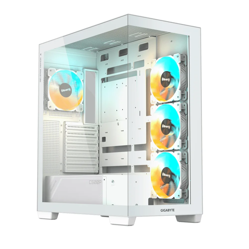 Case Gigabyte GB-C500P ST panoramic stealth ice vidrio templao Mid-Tower no incluye fuente de poder