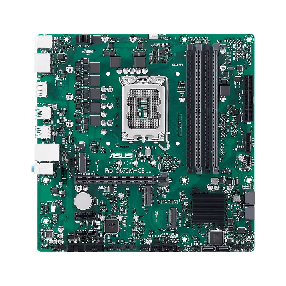 Mainboard ASUS PRO Q670M-CE-CSM 14VA LGA1700 4DDR5 HDMI 2DP 2M.2 4USB-3.2 2USB-A PCIE4.0 mATX