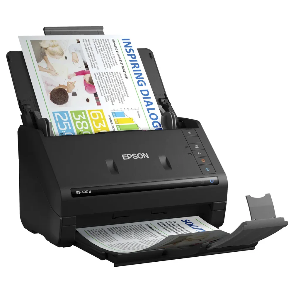 Scanner Epson Workforce ES-400 II 35 PPM-70 Ipm. 600 Dpi. Usb. Mod. Rojo. Opc.. ADF 50 PAG