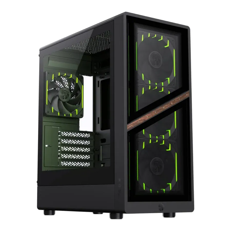 Case GAMEMAX Defender Tg BK M-ATX USB 3.0/2.0 Fan ARGB (front. 3*12CM, Post. 1*12CM) Vidrio Templ.