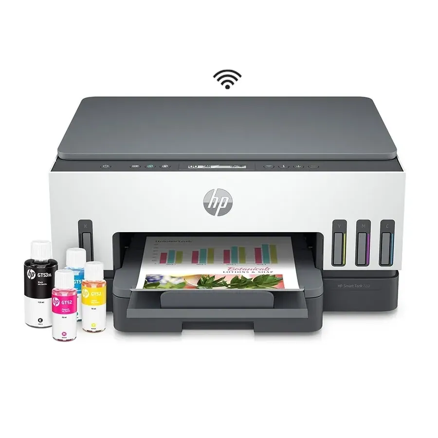 Impresora HP Smart Tank 720 Aio Multifuncion Panel Inteligente Tinta Continua 6UU46A
