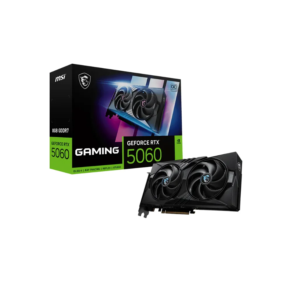 Tarjeta de video MSI GeForce RTX 5060 8G GAMING OC 1 HDMI 3 Display Port