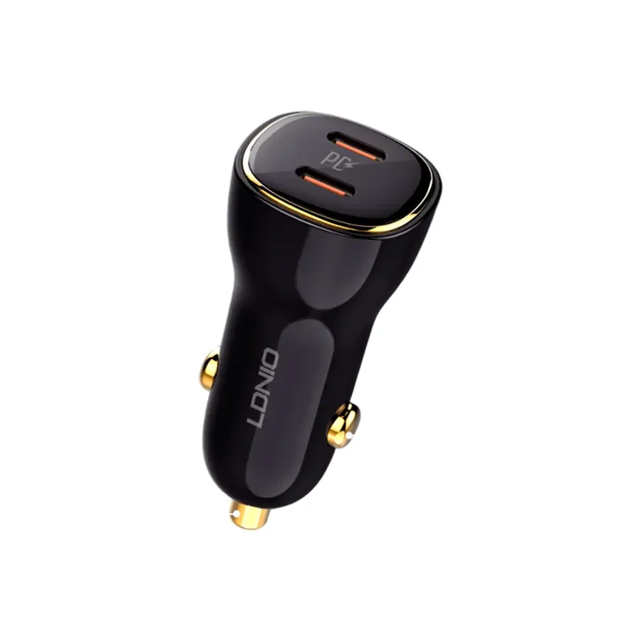 Cargador vehicular 60W 2 en 1