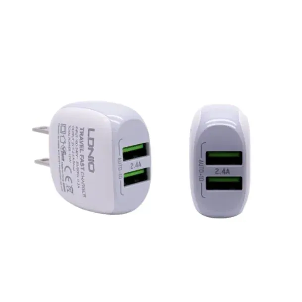 Cargador ldnio A2218 12W 2P USB + cab usb-iph
