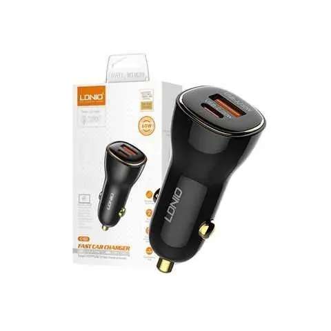 Cargador veh. ldnio C103 60W 2P pd+usb + cab tc-iph