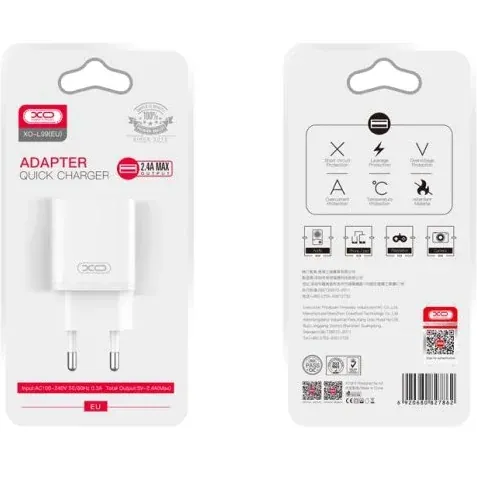 Cargador completo XO modelo XO-L99 us tipo ip