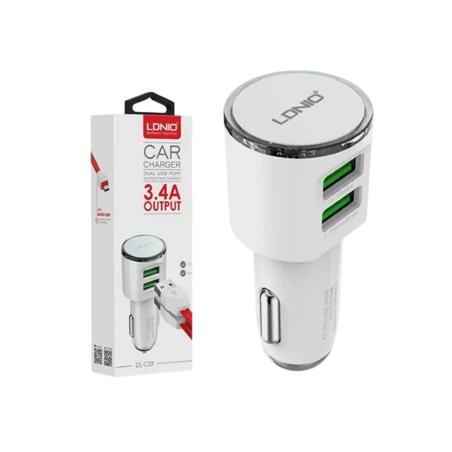 Cargador vehicular DL-C29 tc