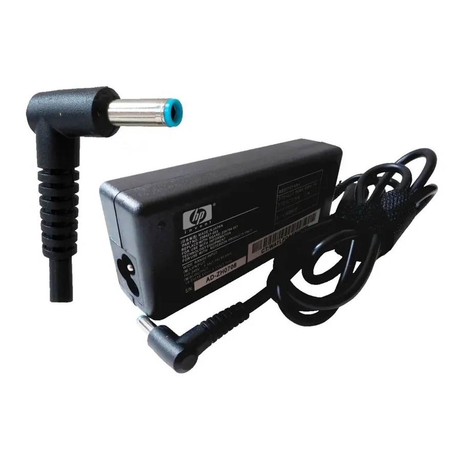 Cargador de laptop HP punta azul
